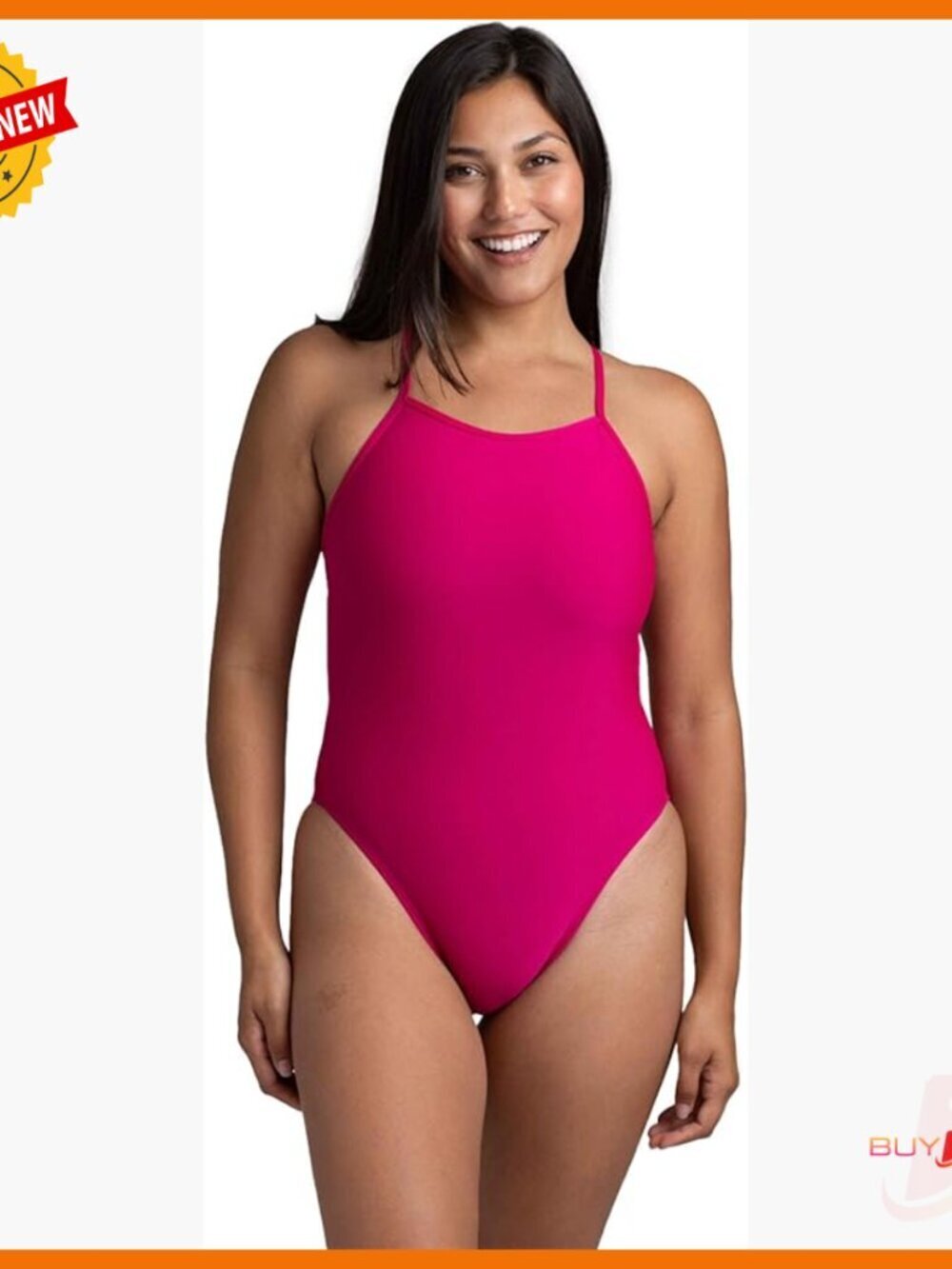 Medium-Full Coverage Athletic One Piece Swimsuit for Competitive Swimming